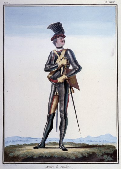 Ropa de soldado: armadura de jinete - en "My Dreams" del Conde de Sajonia de German School
