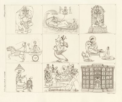 Algunas descripciones de la mitología india de German School