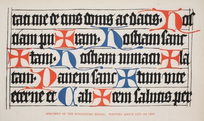 Ejemplar del Misal de Wurtzburg, escrito alrededor de 1470 o 1480 de German School