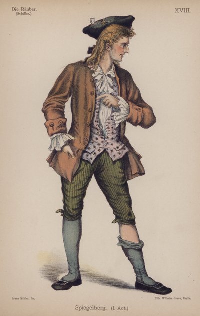 Spiegelberg, de Los bandidos de Friedrich Schiller de German School