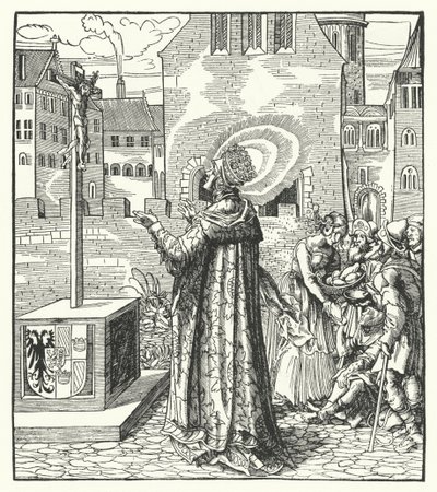 Santa Adelaida de Italia, segunda esposa del Emperador del Sacro Imperio Romano Otón el Grande de German School