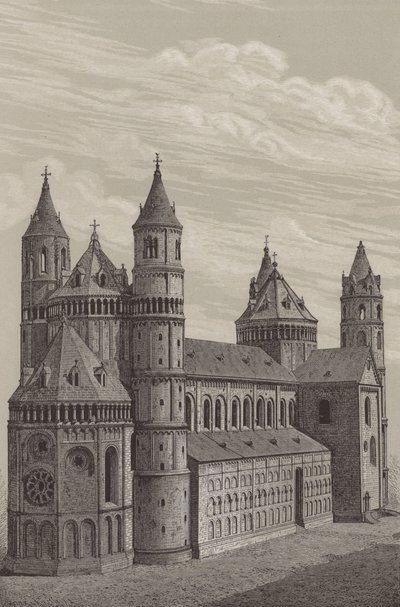 Catedral de San Pedro, la catedral en Worms, Alemania de German School