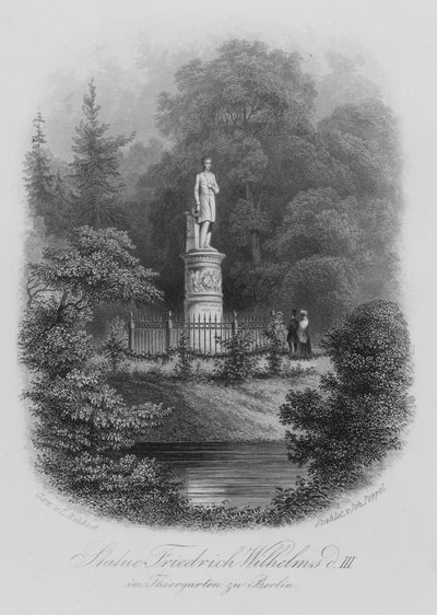 Estatua de Federico Guillermo III de Prusia en el Tiergarten, Berlín de German School