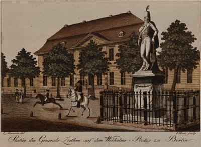 Estatua del General von Ziethen en Wilhelm Platz, Berlín de German School