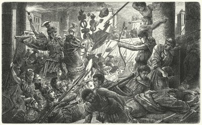 Sila entra en Roma con su ejército, 88 a.C. de German School