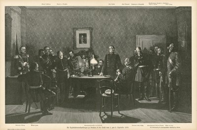Negociaciones de rendición en Donchery, Francia, 1-2 de septiembre de 1870 de German School
