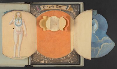 Cuadros que representan al hombre en tres estados diferentes, Añadir MS 5788 de German School