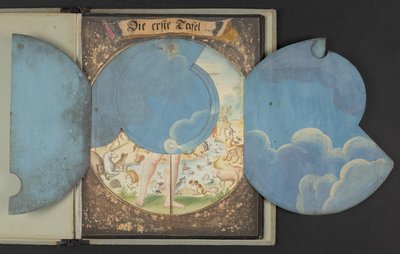 Cuadros que representan al hombre en tres estados diferentes, Añadir MS 5788 de German School
