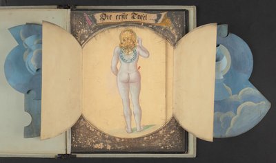 Cuadros que representan al hombre en tres estados diferentes, Añadir MS 5788 de German School