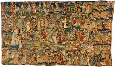 Tapiz que representa treinta y seis escenas del Antiguo y del Nuevo Testamento, procedente de Renania Media de German School