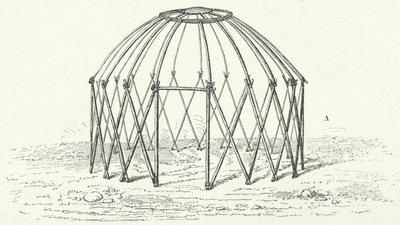 Estructura de tienda tártara de German School