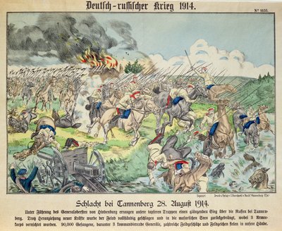 La Batalla de Tannenberg, 24 de agosto de 1914 de German School