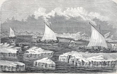 Los barcos bajo vela, pub. Londres 1874 de German School