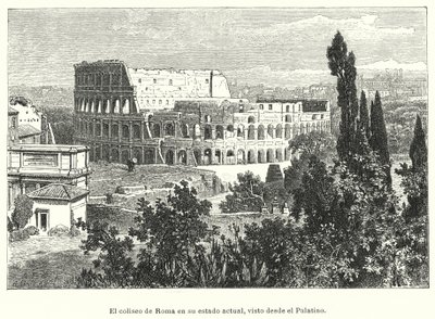 El Coliseo, Roma, visto desde la Colina Palatina de German School