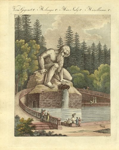 El Coloso en el jardín del Palacio Pratolino cerca de Florencia de German School