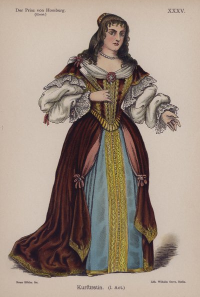 La Duquesa de Brandeburgo, de Der Prinz von Homburg (El Príncipe de Homburg) de Heinrich von Kleist de German School