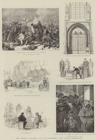 La visita del emperador Guillermo a Wittenberg, la celebración de Lutero de German School