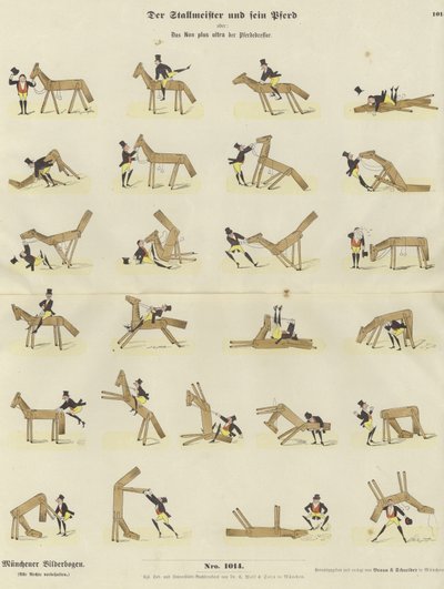 El caballerizo y su caballo de German School