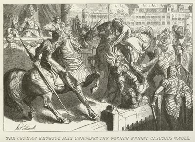 El Emperador Alemán Maximiliano desmonta al Caballero Francés Claudio Barre de German School