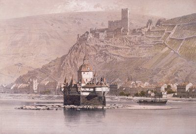 La Fortaleza de la Isla de Pfalzgrafenstein y el Castillo Gutenfels en Kaub de German School