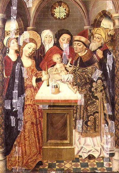 La Presentación en el Templo, c.1480 de German School