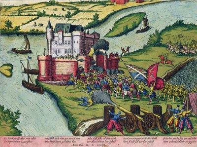 El sitio de Lovaina y el heroísmo de Harman Reuter contra las fuerzas españolas en 1571 de German School