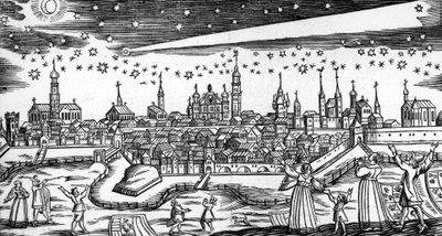 El terrible cometa de 1680 por Bach Abraham de German School