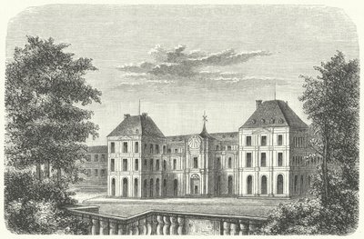 El Palacio de las Tullerías, París, en 1799 (grabado) de German School