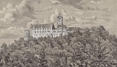 El Wartburg, castillo con vista a la ciudad de Eisenach, Turingia, Alemania de German School