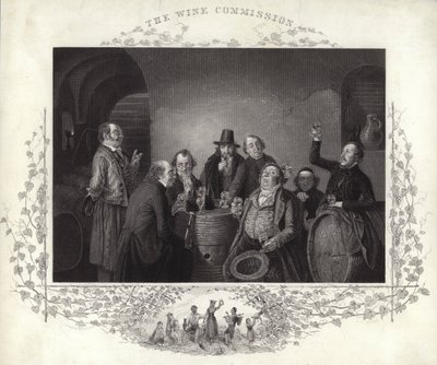 La Comisión del Vino (grabado) de German School