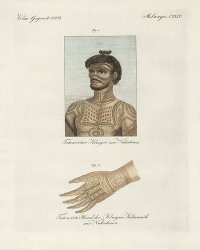 El arte del tatuaje en la isla de Nukahiwa de German School
