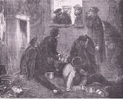 El príncipe heredero de Prusia haciendo la ronda, de la Historia de la Guerra entre Francia y Alemania de Cassell, publicada por Cassell and Company Limited, c.1890 de German School