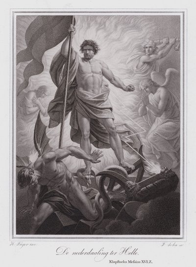El descenso al infierno (grabado) de German School