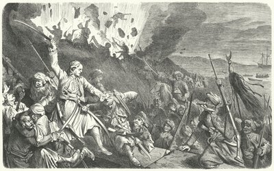 La caída de Missolonghi, Guerra de Independencia Griega de German School
