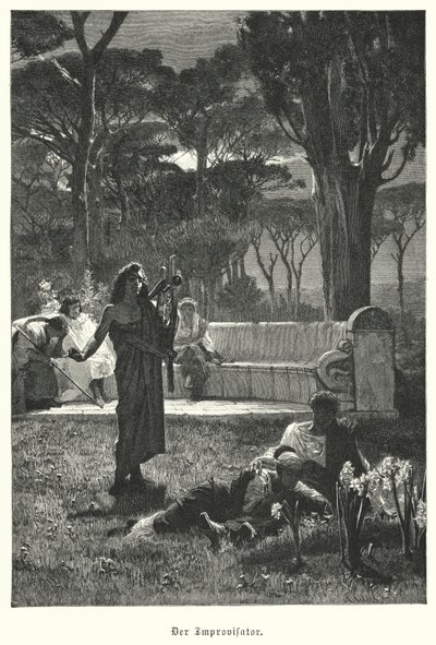 El improvisador (grabado) de German School