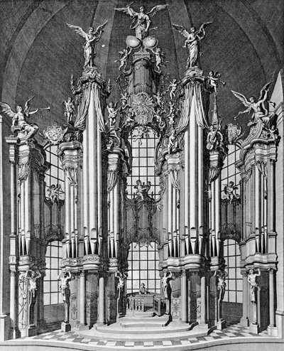 El órgano en la Basílica de San Martín, Weingarten de German School