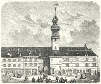 El Royal Exchange original, Londres (grabado) de German School