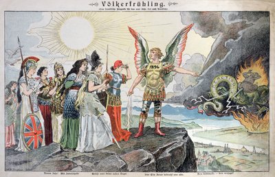 El pueblo de Europa en la primavera, 1896 de German School