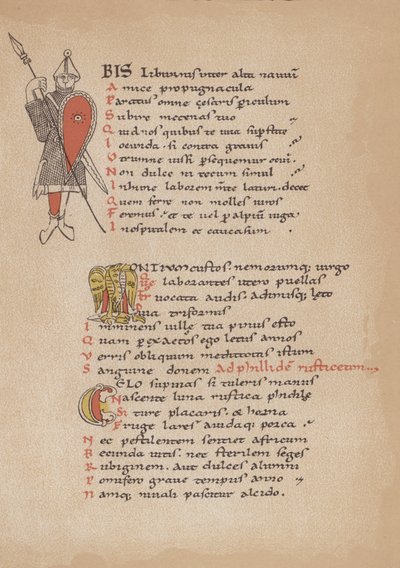 La poesía de Horacio en un manuscrito francés del siglo XII de German School