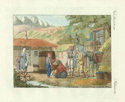 Los habitantes del valle en la península de Crimea de German School