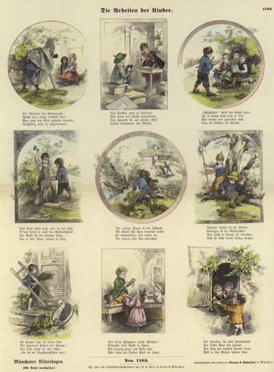 El trabajo de los niños de German School