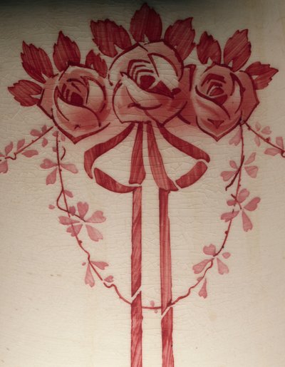 Juego de tocador con decoración floral Jugendstil, porcelana, (detalle) de German School