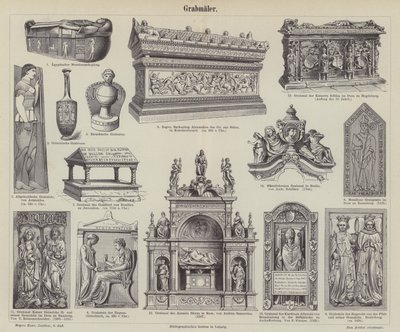Tumbas (grabado) de German School