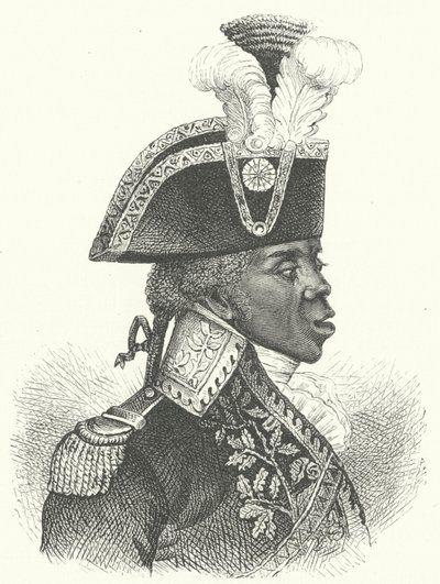Toussaint Louverture, líder de la Revolución Haitiana (grabado) de German School