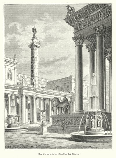 Columna y Foro de Trajano, Roma de German School