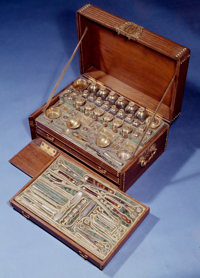 Kit de cirugía y farmacia de viaje. 1640. Augsburgo. Artes decorativas, París. de German School
