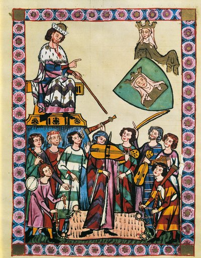 Trovadores ante el Emperador de Alemania y su corte, del 