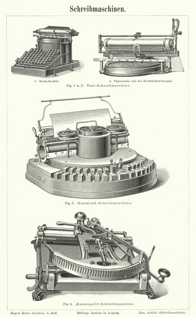 Máquinas de escribir de German School