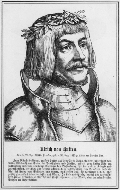 Ulrich von Hutten (grabado) de German School