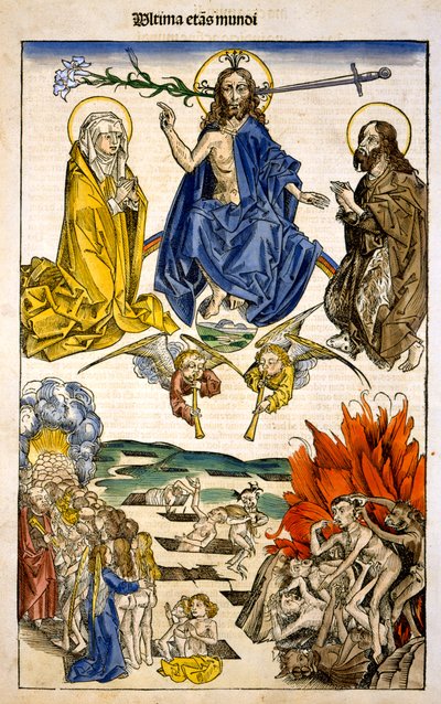 Ultima etas Mundi (El Juicio Final) del Liber Chronicarum de Hartmann Schedel, 1493 de German School